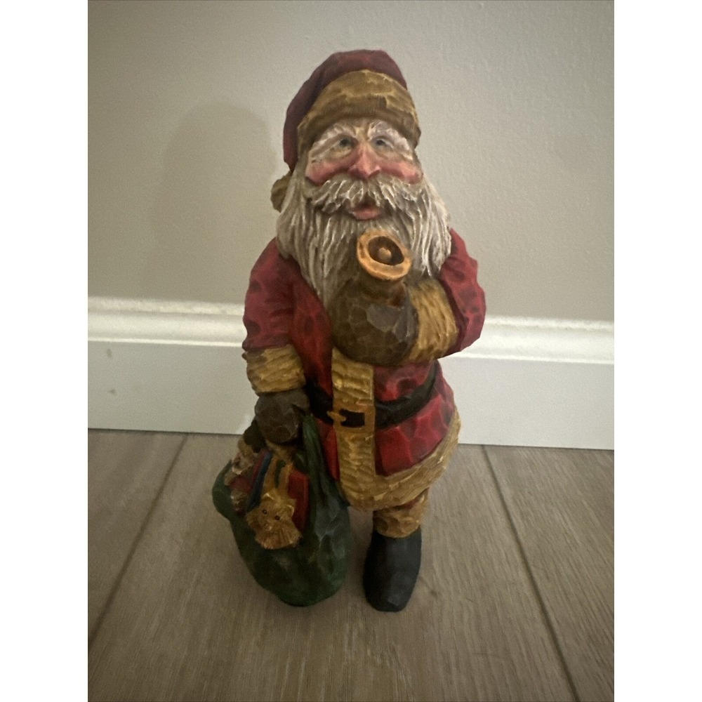 Demadaco Santa With Bell & Bag Figure Craig Kirkwood Santa Resin 8.5"‎ Figure